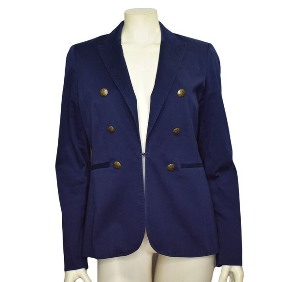 Banana Republic Jackets & Blazers - Banana Republic Cotton Blend Navy Blazer sz 6